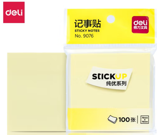 得力/deli 76*76mm(9076) 记事贴 